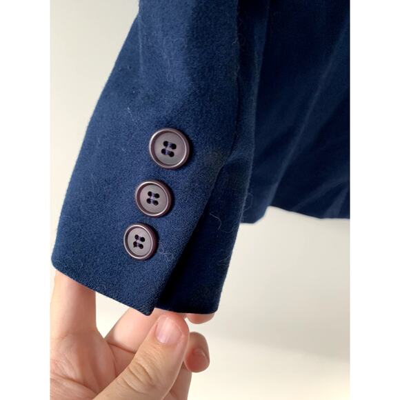 Vintage Pendleton made in USA 100% Wool Navy Blazer Size 3 - Picture 3 of 7